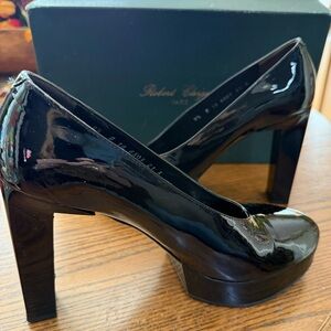 ROBERT CLERGERIE Black Balmeb Platform Shoes  9 12 Bergdorf Goodman $595
